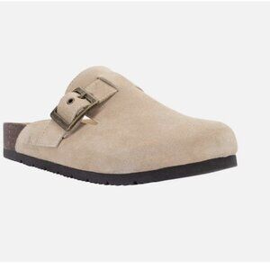 NEW Staheekum Women's Clogs Shoes Buckle Water Repellent Slip On Size 8 Tan